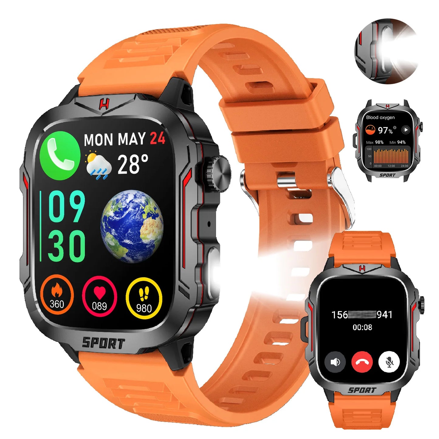 LIVLOV Smart Watch Fitness Tracker With AI Voice Assistant