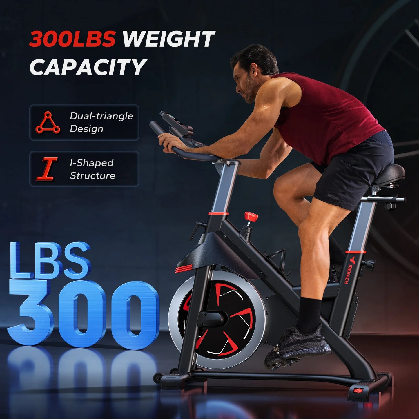 MERACH S38 Exercise Bike With Magnetic Resistance App