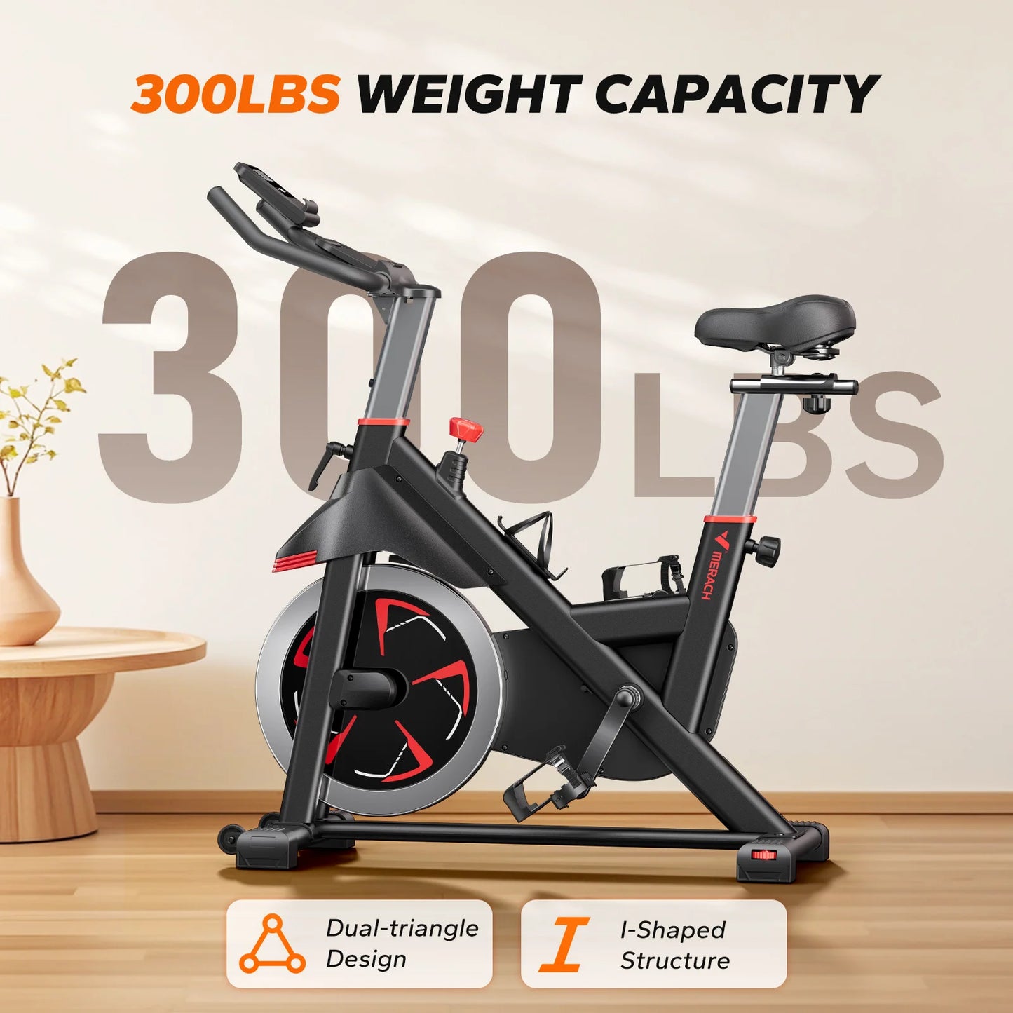 MERACH S38 Exercise Bike With Magnetic Resistance App