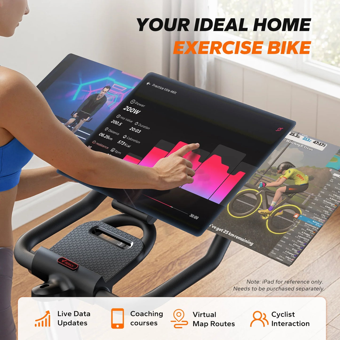 MERACH S38 Exercise Bike With Magnetic Resistance App