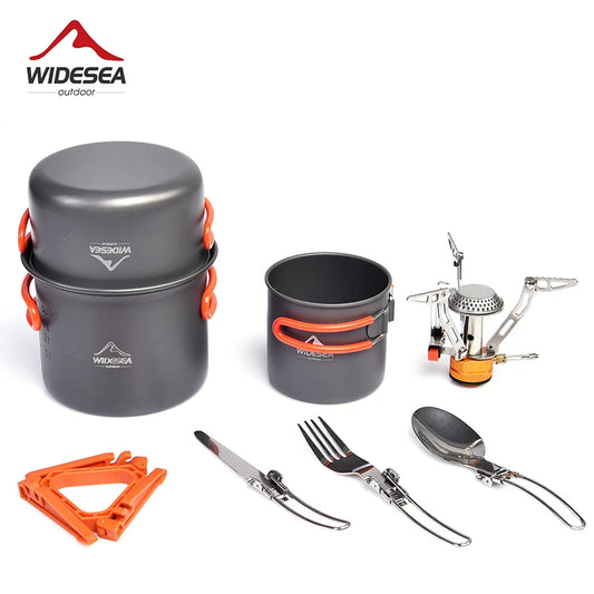 Widesea Camping Cookware Set Portable Pot and Cup