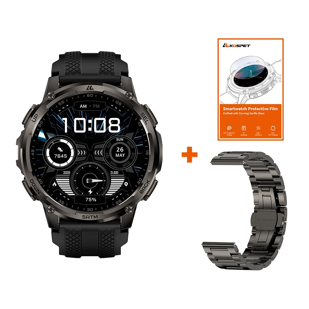 KOSPET Tank T4C Smartwatch Rugged Outdoor GPS
