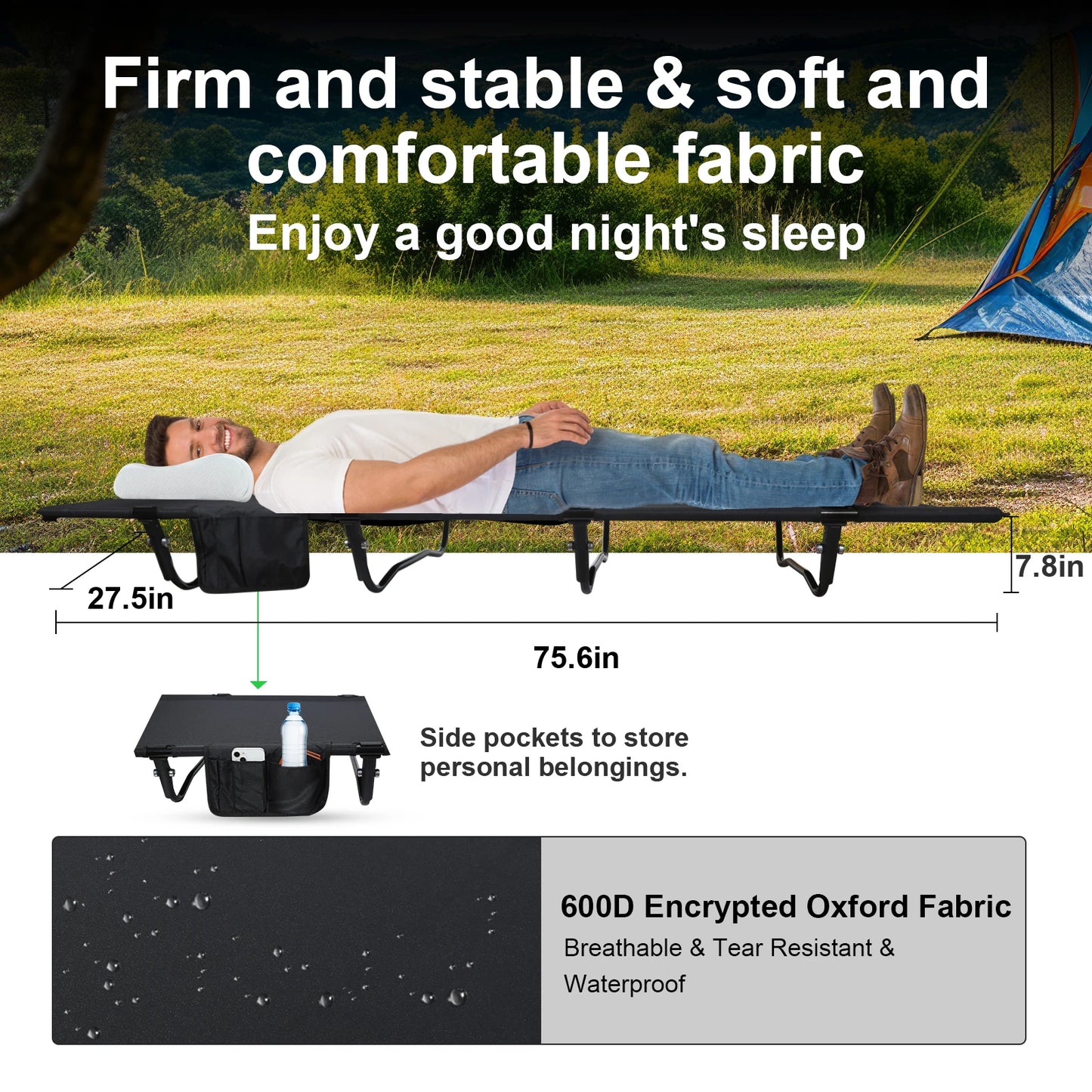 Ultralight Folding Backpacking Camping Cot