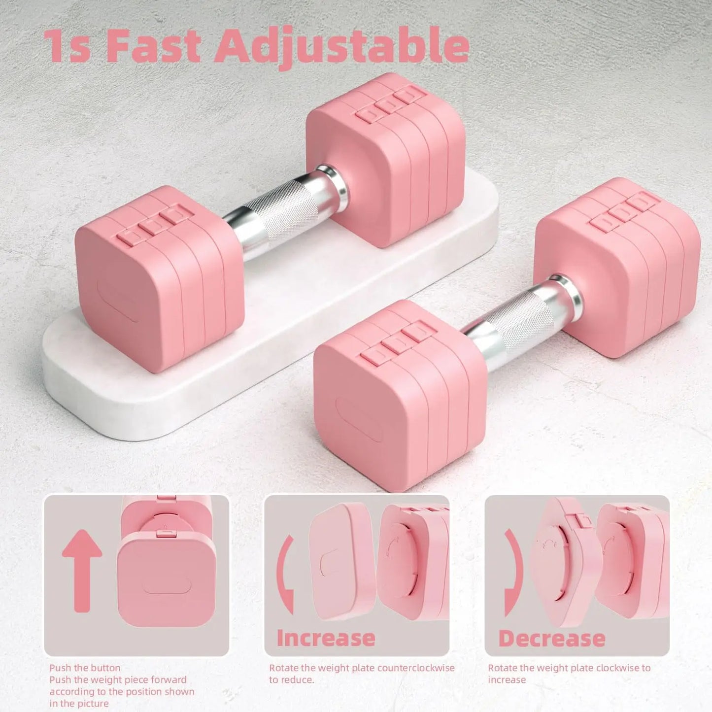Adjustable Dumbbell Set Five in One for Home Gym