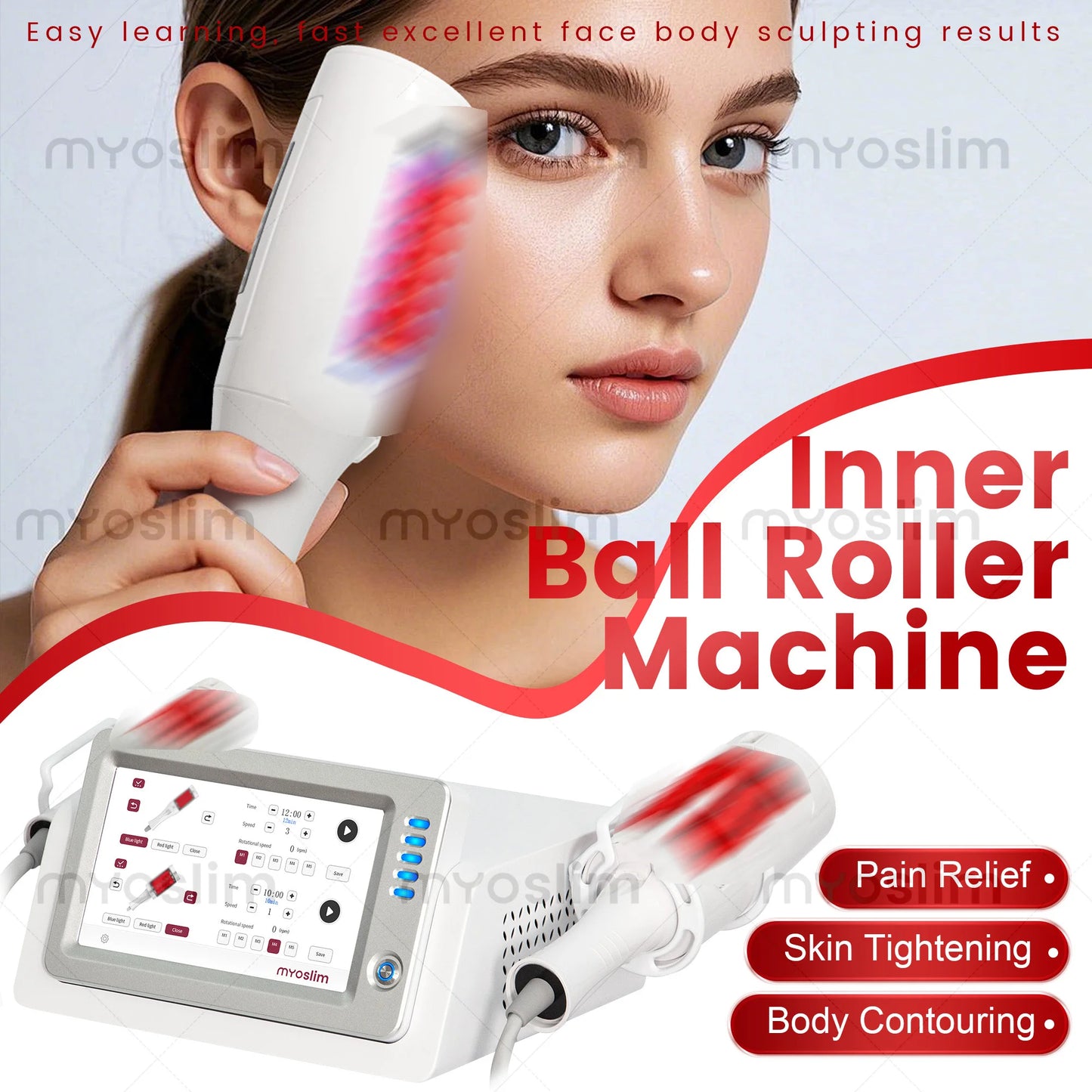 MYOSLIM Portable Vela Inner Ball Roller Massage Machine