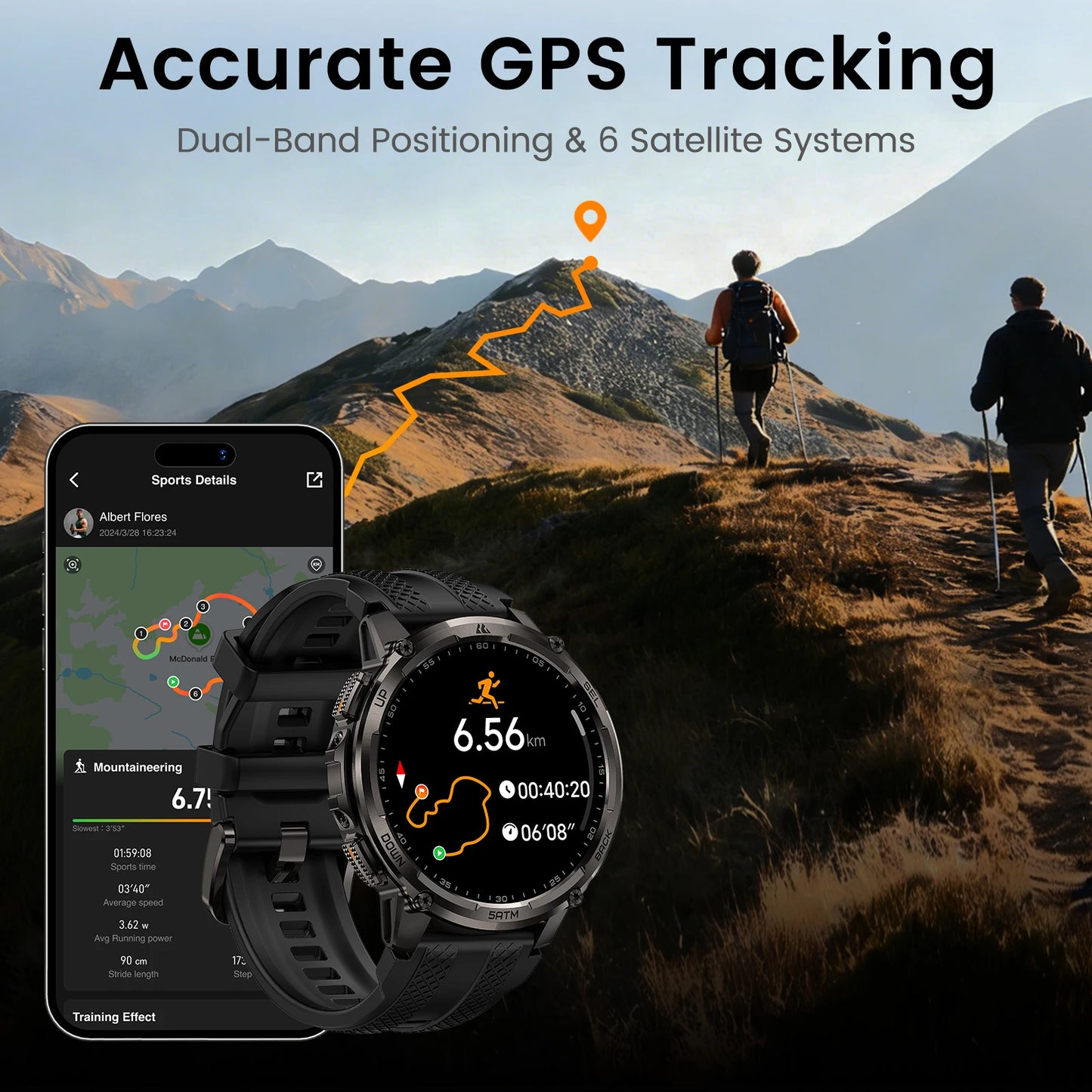 KOSPET Tank T4C Smartwatch Rugged Outdoor GPS