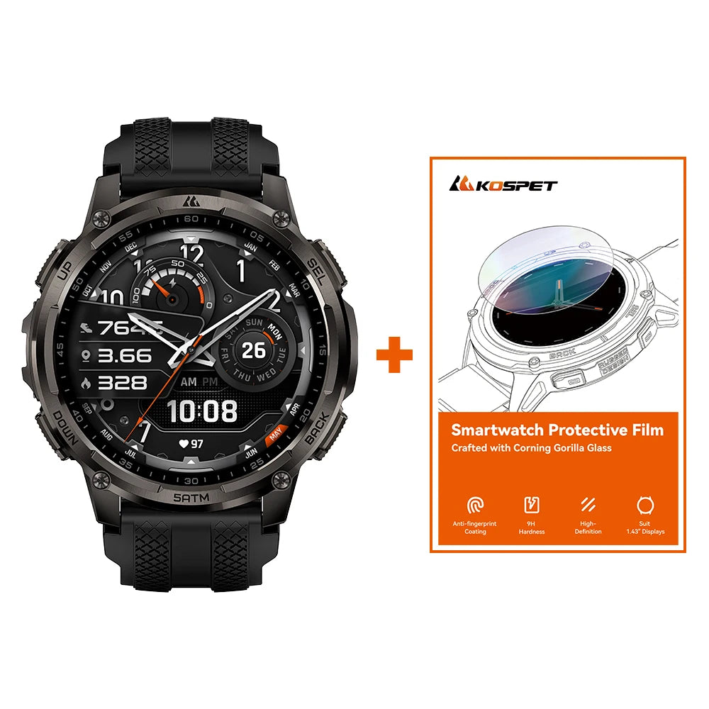 KOSPET Tank T4C Smartwatch Rugged Outdoor GPS