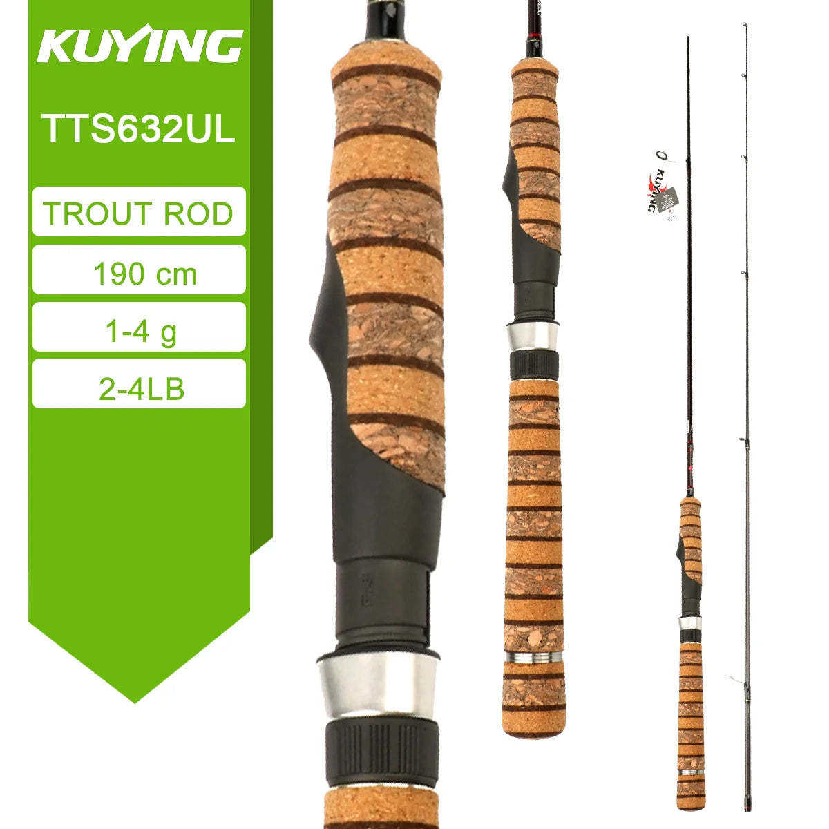Kuying Teton Fast Action Fishing Rod Fuji Carbon Guides