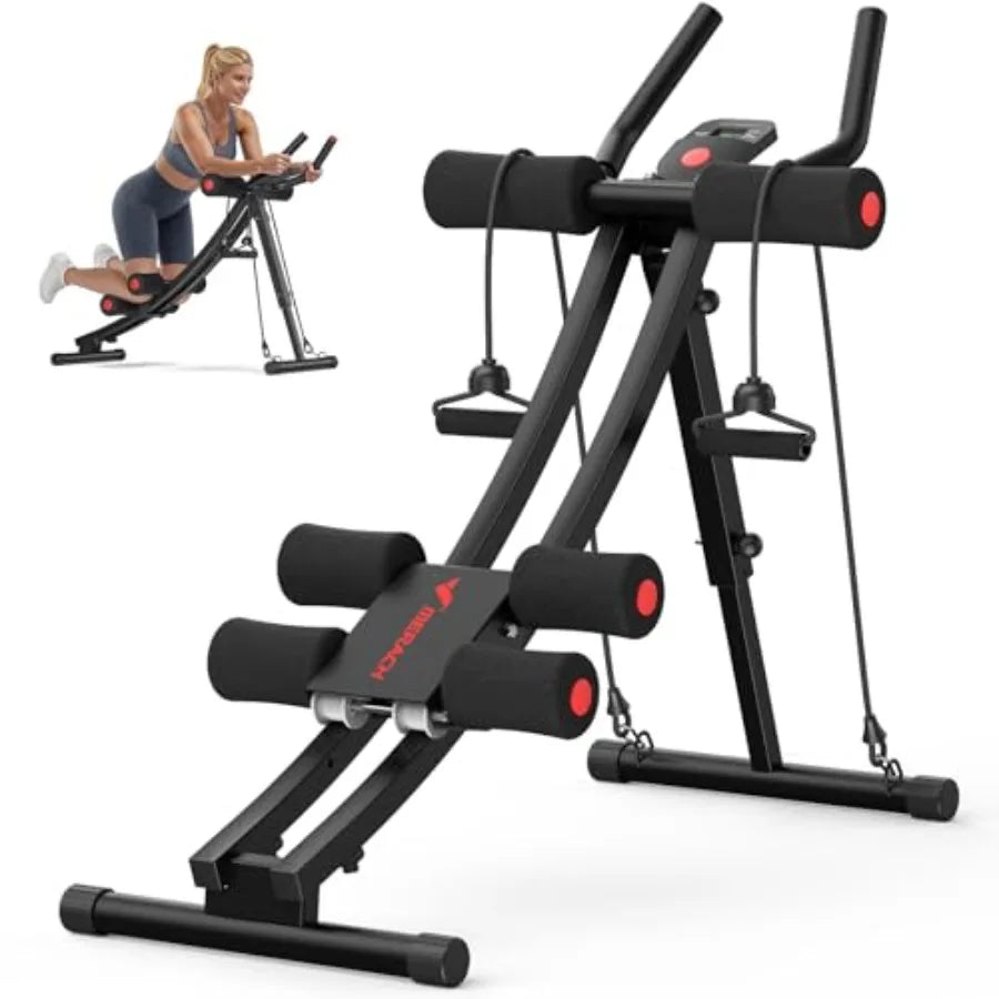 Foldable Dual Track Ab Machine Adjustable