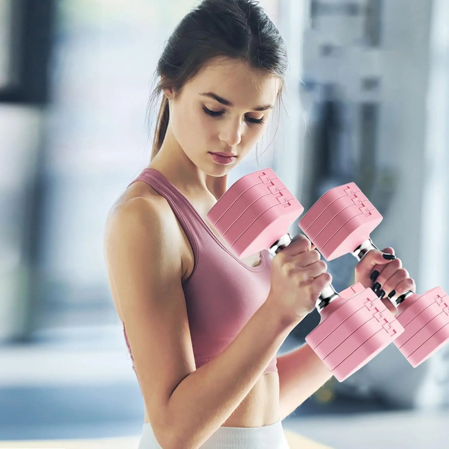 Adjustable Dumbbell Set Five in One for Home Gym