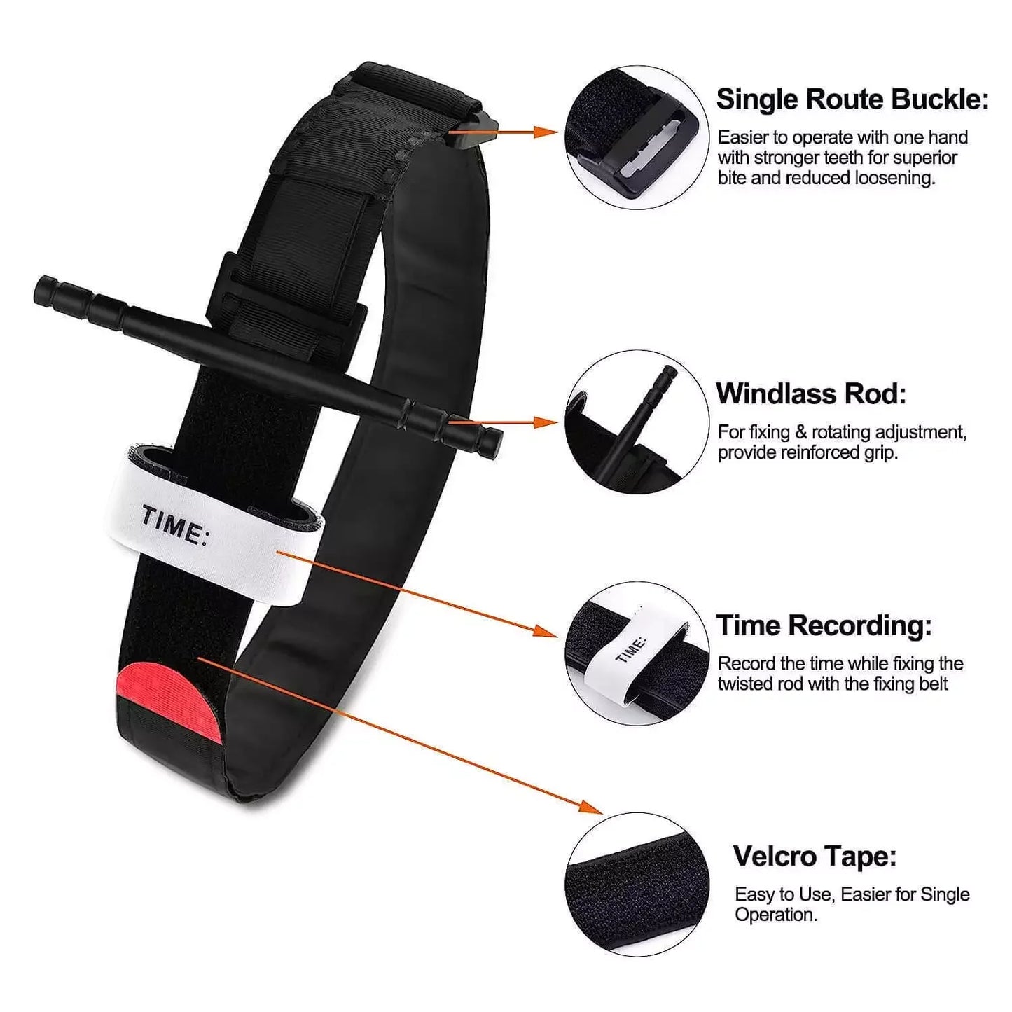 Emergency One Hand Tourniquet Outdoor First Aid