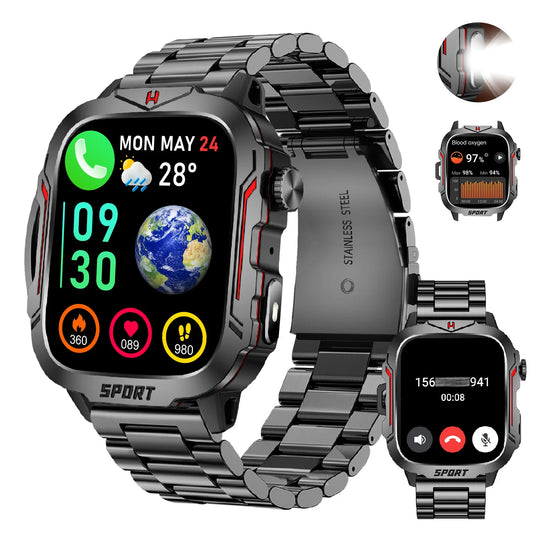 LIVLOV Smart Watch Fitness Tracker With AI Voice Assistant