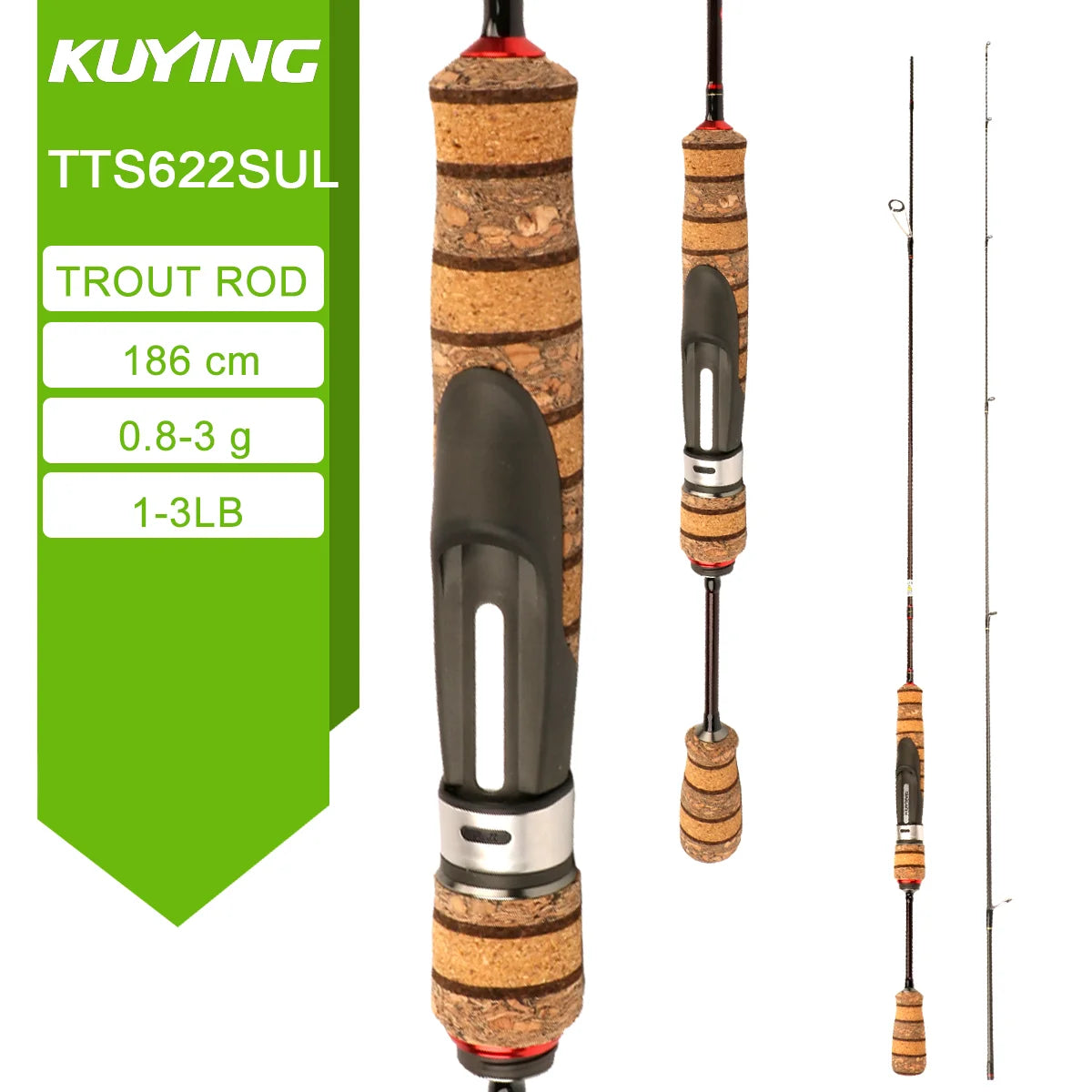 Kuying Teton Fast Action Fishing Rod Fuji Carbon Guides