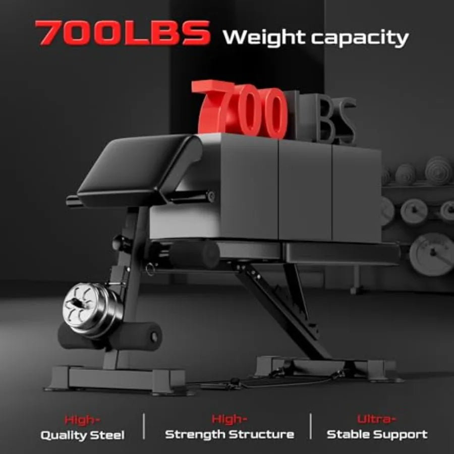 3-In-1 Adjustable Weight Bench With Leg Extension