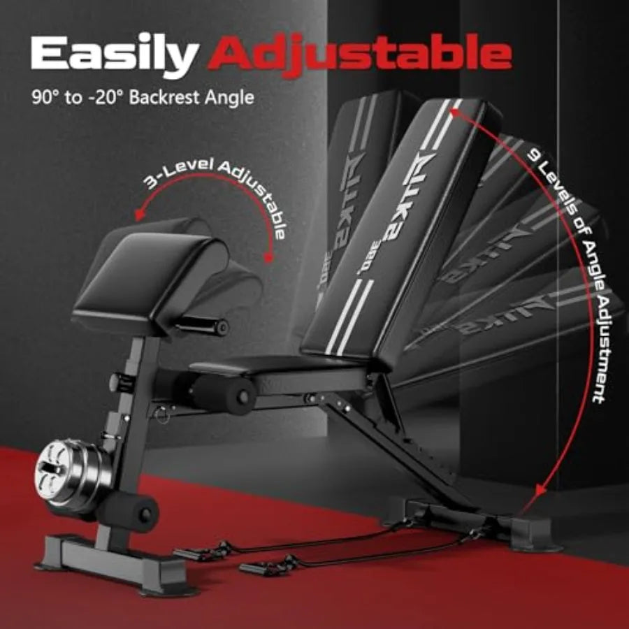 3-In-1 Adjustable Weight Bench With Leg Extension
