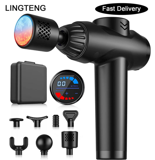 LINGTENG Electric Fascia Gun Massager For Body Relaxation