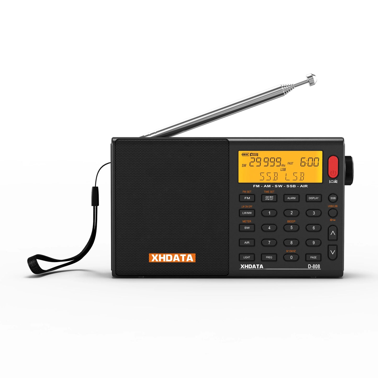 XHDATA D808 Multiband Radio Receiver AM FM SW MW SSB