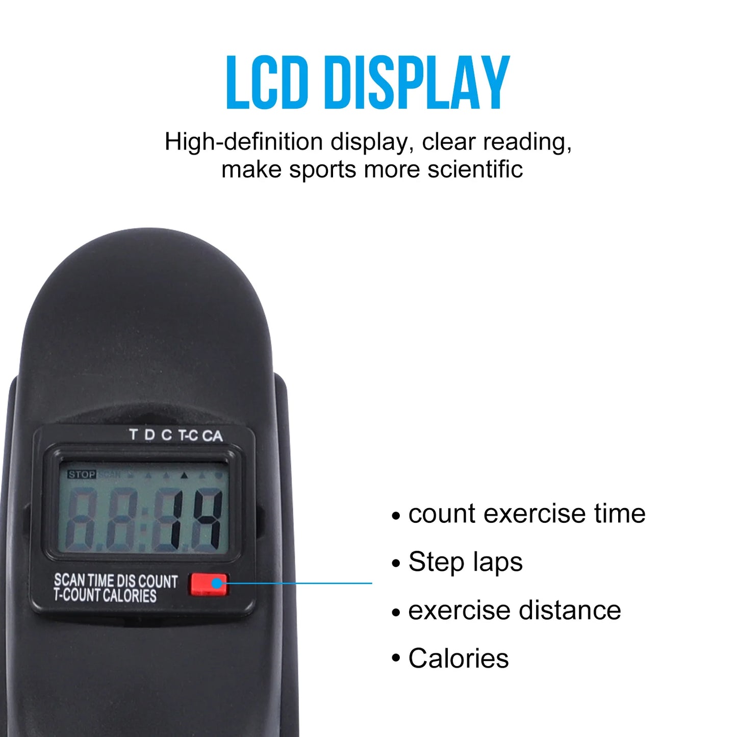 Stepper Pedal Exerciser With LCD Screen For Home Office