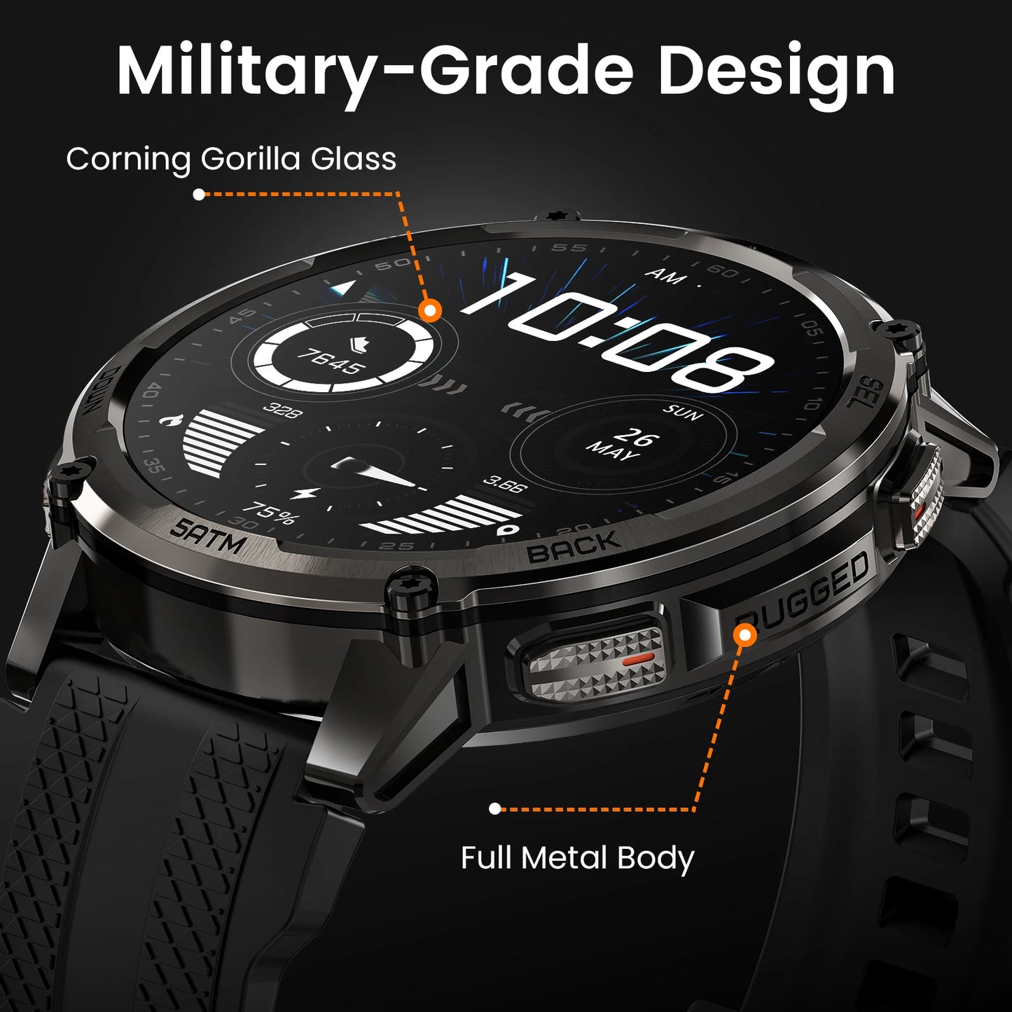 KOSPET Tank T4C Smartwatch Rugged Outdoor GPS