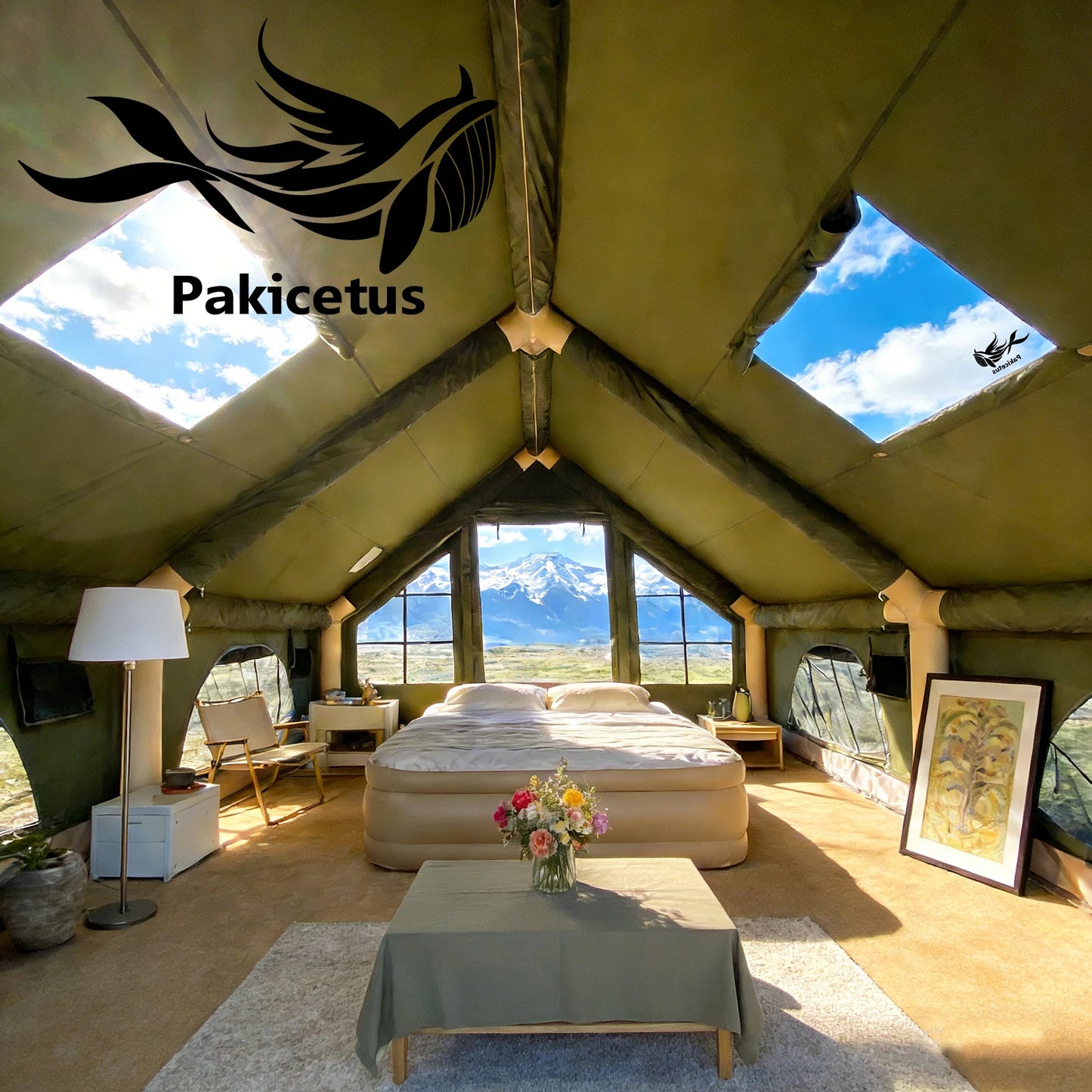 Pakicetus Quick Setup Inflatable Waterproof Camping Tent