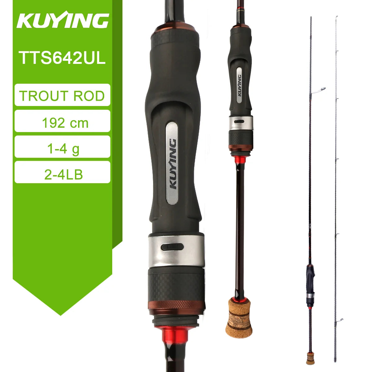 Kuying Teton Fast Action Fishing Rod Fuji Carbon Guides