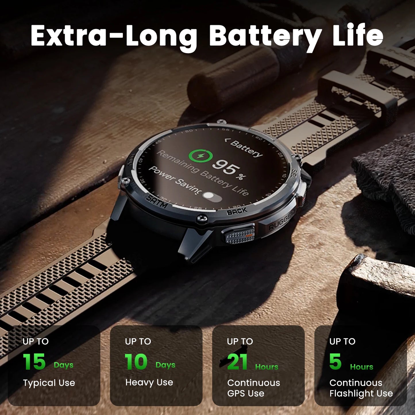 KOSPET Tank T4C Smartwatch Rugged Outdoor GPS