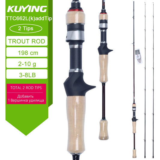 Kuying Teton Fast Action Fishing Rod Fuji Carbon Guides